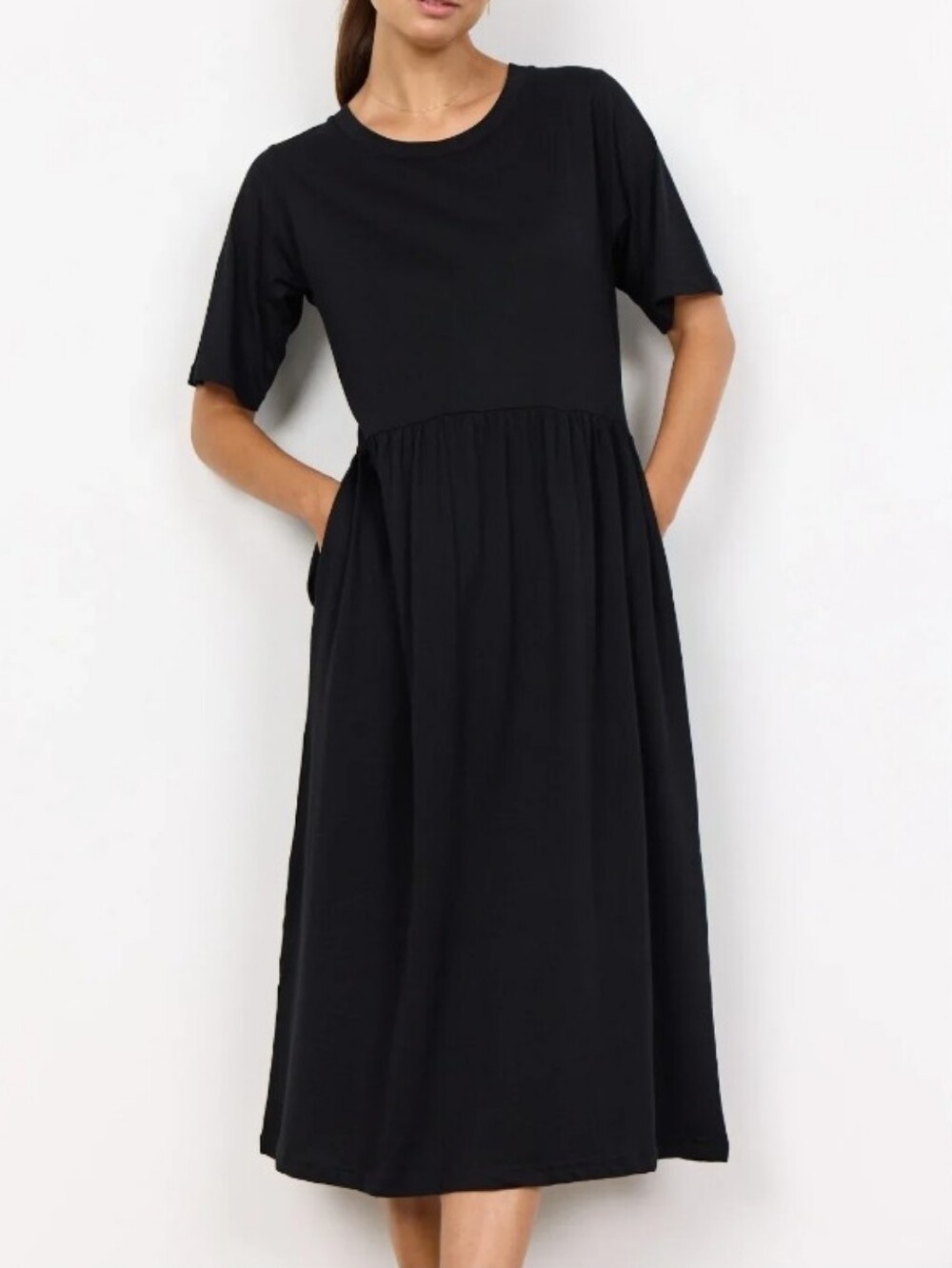 Nordstrom Black Midi Dress Size S